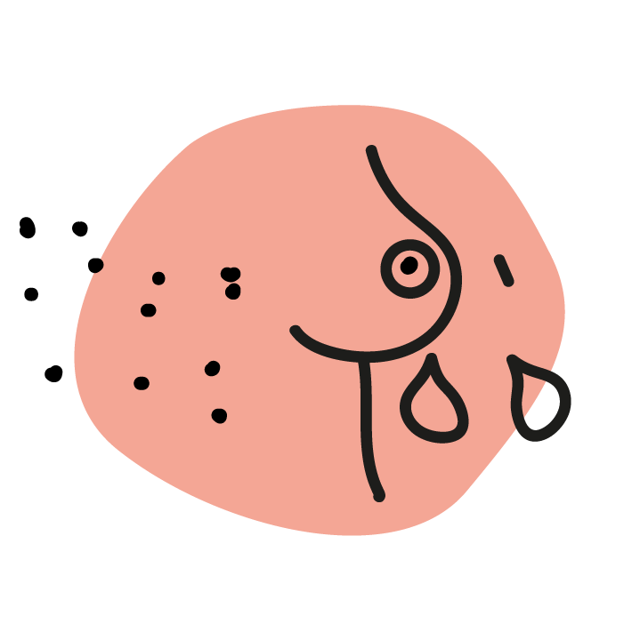 icon brüste bei der Milch herauskommen